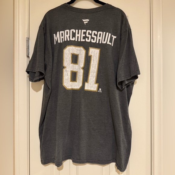 Fanatics gray men’s Golden Knights Marchesaault t-shirt in size 2XL - Picture 2 of 4